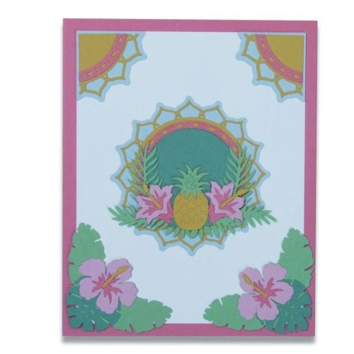 Sizzix Fustella Thinlits 663576 Elementi Tropicali